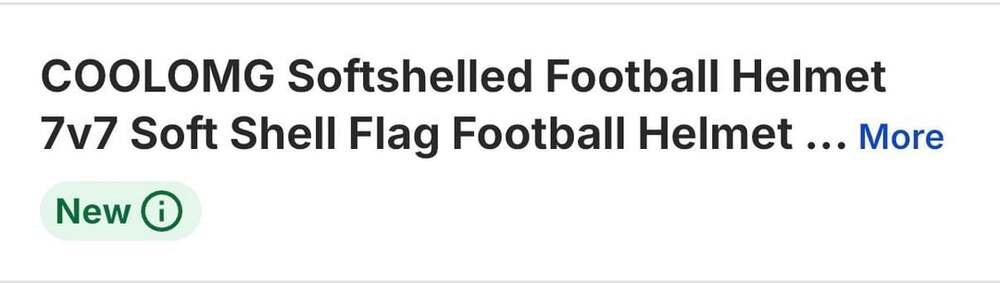 COOLOMG Softshelled Football Helmet 7v7 Soft Shell Flag Football Helmet